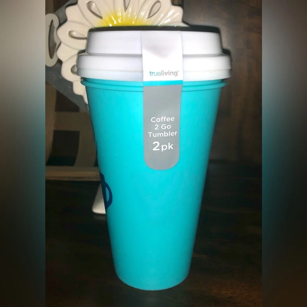 ☕️ 2 TRAVEL COFFEE TUMBLER CUPS ☕️